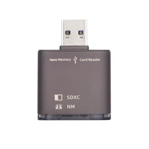 Xiwai USB 3.0 to NM Nano Memory Card & SD Card Reader Adapter with Dual Port Writer for Mate Seial Phone & Camera & Laptop - Image 1
