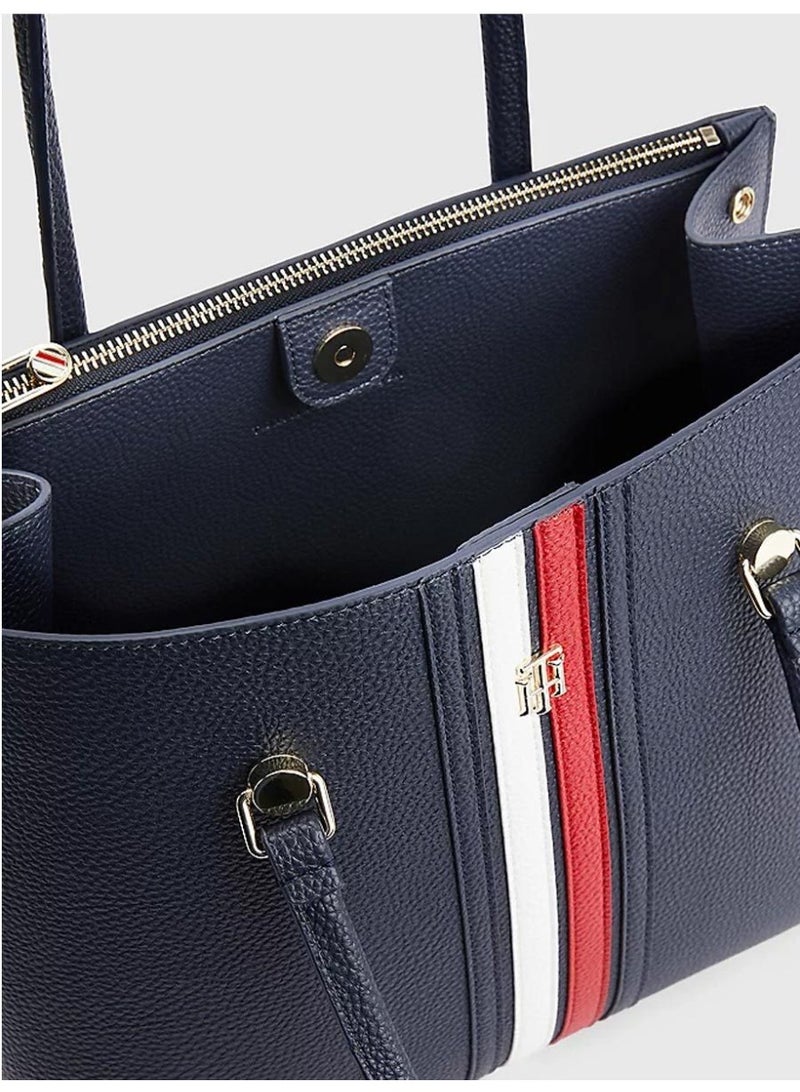 Hilfiger Denim Tommy Hilfiger women's shopping bag in dark blue - Image 2