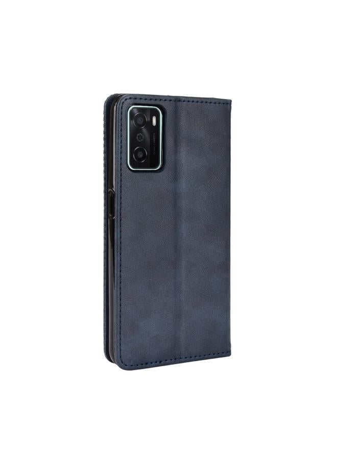 S-TOP Case For OPPO A55s 5G JP Version Magnetic Buckle Retro Texture Leather Phone Case - Image 3