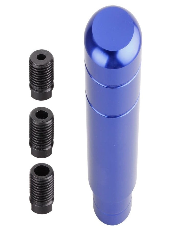 BARTOO Aluminum Alloy Heavy Weighted Shifter Knob, 5" Auto Gear Shift Knob, Car Gear Lever Stick Shifter Handle,with 3 Threaded Adapters M8 M10 M12,Fit Most Automatic Manual Vehicle (Blue) - Image 4