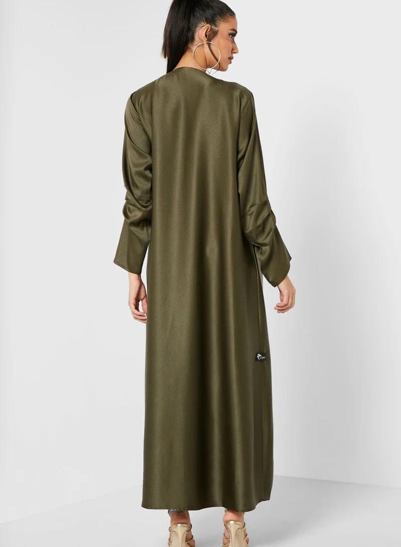 Meem by Mariyah Zaytoona Pleated Sleeve Abaya