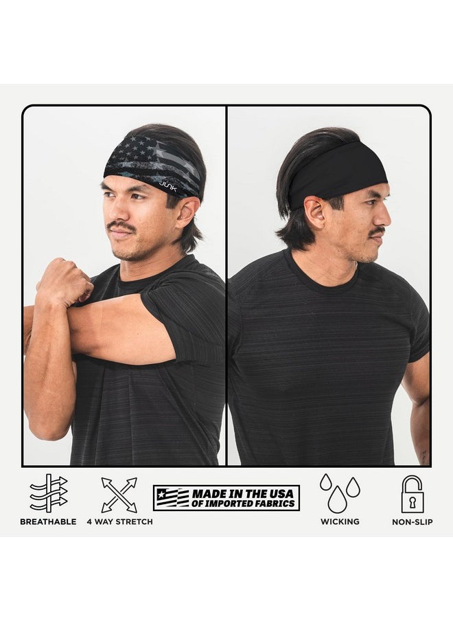 JUNK Brands JUNK Brands Tactical Black Big Bang Lite Headband, Black, One Size (TACTICALBLACK-BBL)  - Image 5
