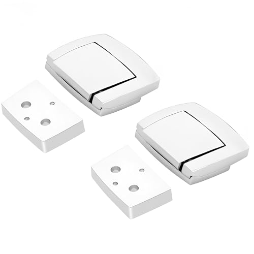 TCMI Tour Pack Pak Latches Fits for Harley Davidson Touring Classic Electra Glide Road Glide Road King CVO 19932013 2010 ChromeSpacers - Image 1