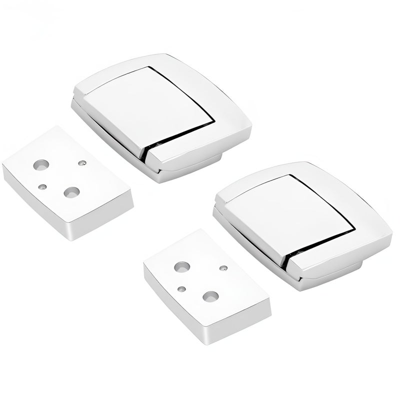 TCMI Tour Pack Pak Latches Fits for Harley Davidson Touring Classic Electra Glide Road Glide Road King CVO 19932013 2010 ChromeSpacers - Image 2