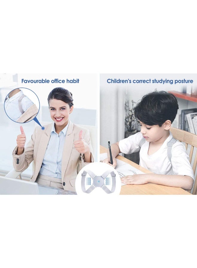 Intelligent Adjustable Posture Corrector with Sensor Vibration for Men, Women, and Kids - Image 4
