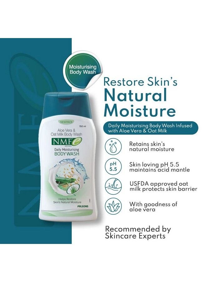 NMFe - Moisturising Body Wash 150 Ml ; With The Goodness Of Aloe Vera And Oatmilk ; Protect Skin Barrier ; Retain Skin�S Natural Moisture ; Evidence Based Product Formulation - Image 1