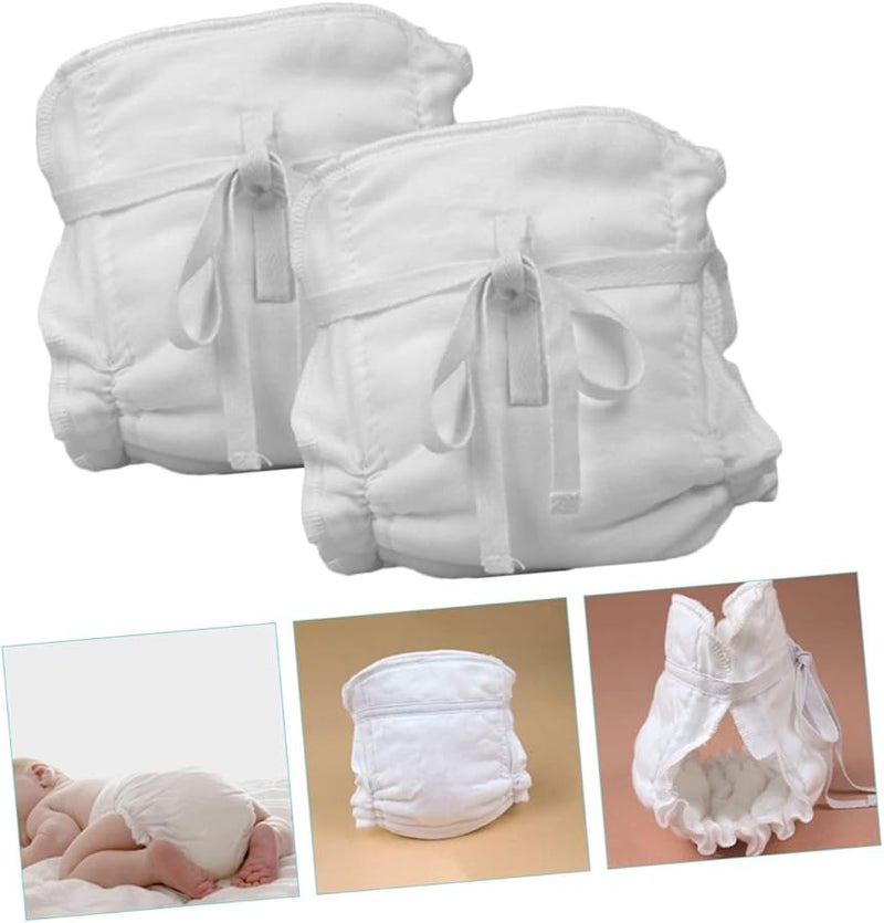 Washable Reusable Cloth Diaper Pants 2 Pack Cotton Soft Breathable Leak Proof Design - Image 4