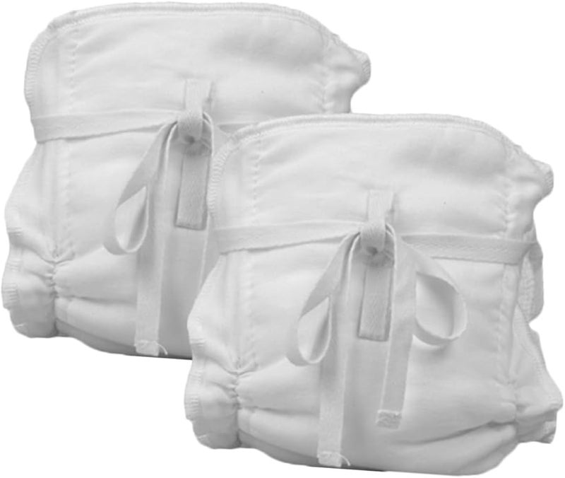 Washable Reusable Cloth Diaper Pants 2 Pack Cotton Soft Breathable Leak Proof Design - Image 1