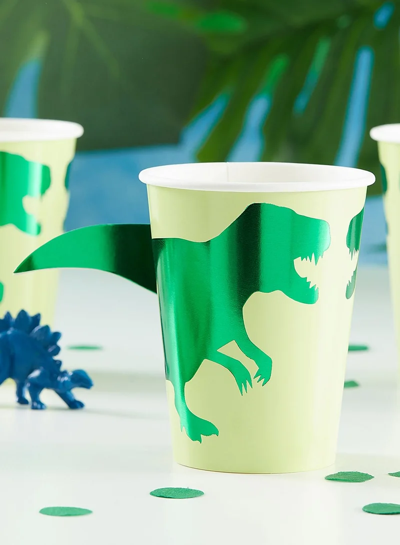 Ginger Ray Dinosaur Cups 8 Pack