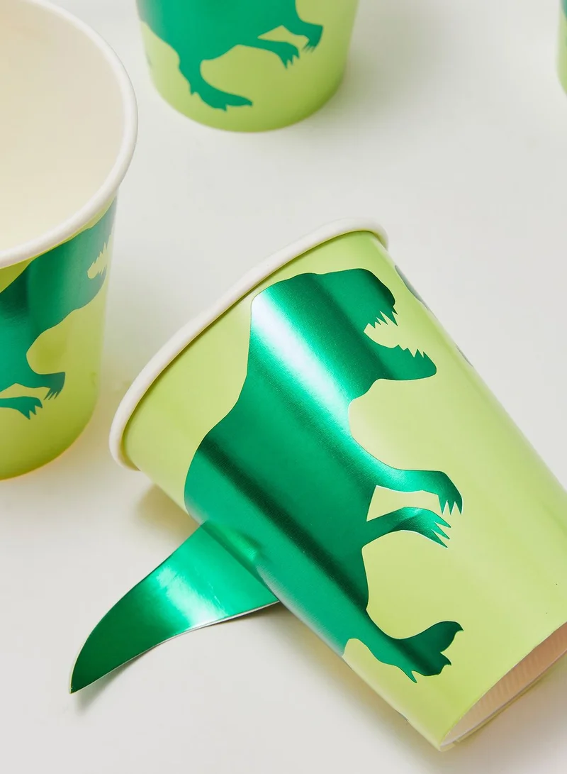 Ginger Ray Dinosaur Cups 8 Pack