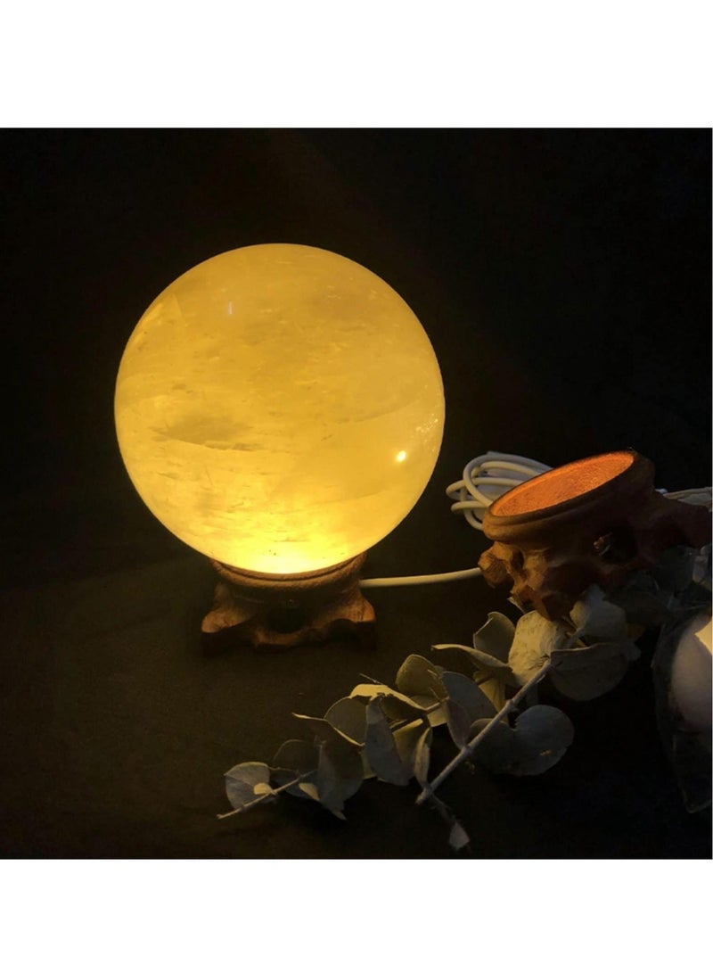 كابتن تيك LED Light Base, 2PCS Solid Wood Display Stand, Mahogany Hollow Root Carving Display Pedestal, LED Lamp Display Base Wooden Lighting Bases Stand for 3D Crystal Glass Resin Art, Warm Light - Image 3