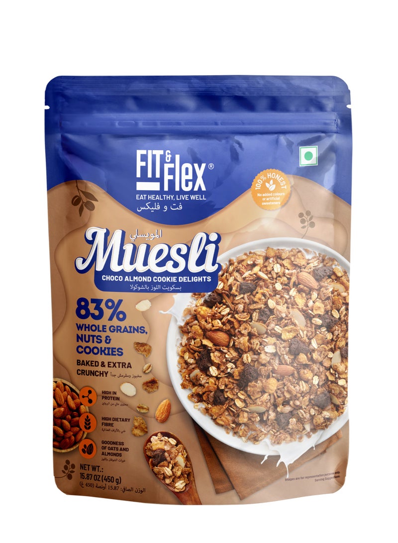 Fit & Flex Healthy Muesli Choco Almond Cookie Delights - Image 1