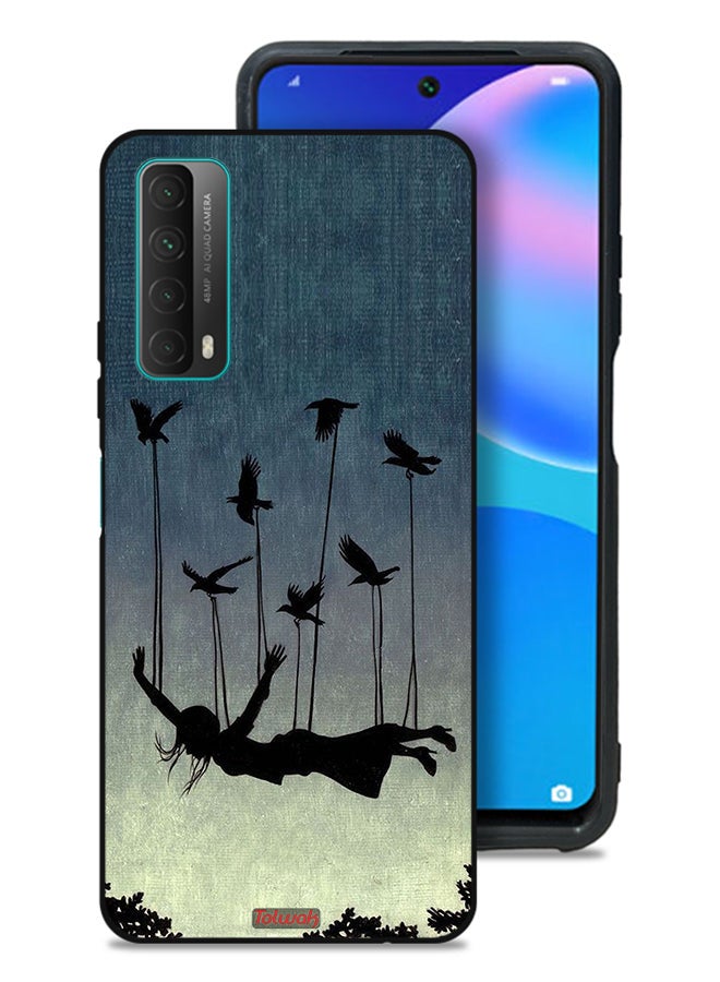 Tolwak Huawei Y7a Protective Case Cover Birds Holding Fallen Girl - Image 1