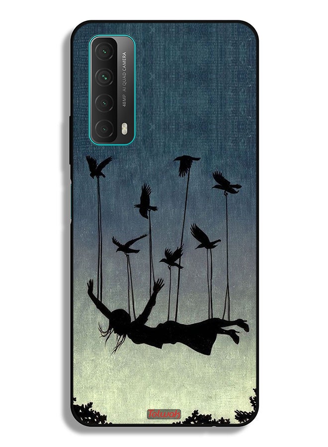 Tolwak Huawei Y7a Protective Case Cover Birds Holding Fallen Girl - Image 2