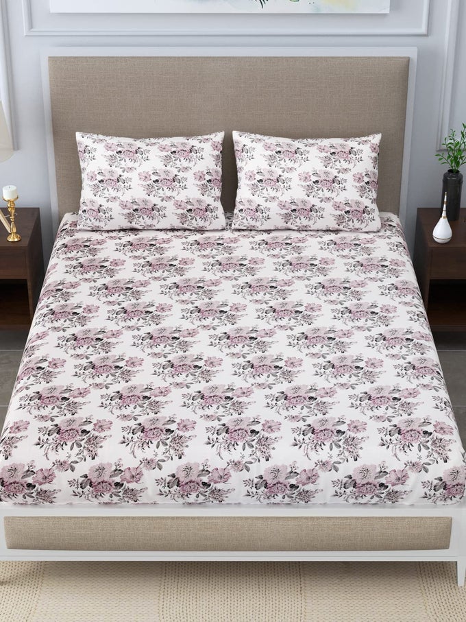 300 THREAD COUNT BEDSHEET SETSOFTEST LONG STAPLE 100 COTTON ULTRA SOFT BEDSHEET WITH PILLOWCASES SUPERKINGBOHO MINK FLORAL