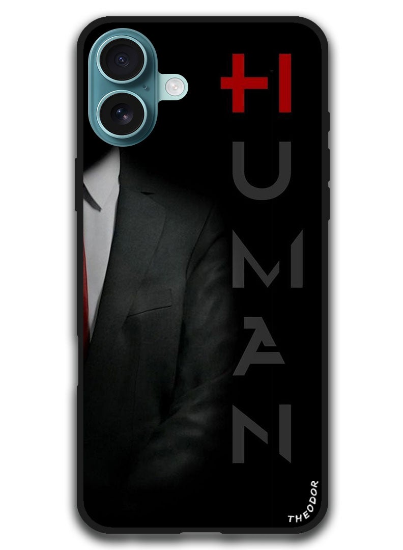 Theodor Protective Case Anti Scratch Shock Proof Bumper Cover For iPhone 16 Plus (6.7)-inch Human - Image 1