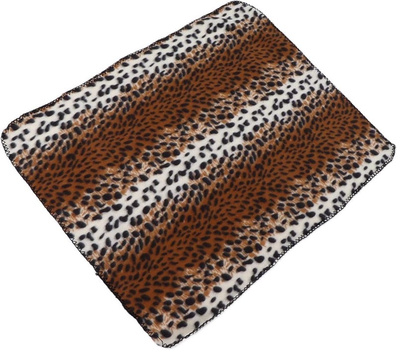 بطانية حيوانات أليفة صغيرة مطبوعة بنمر دافئة وناعمة من الفرو القطيفة قابلة للغسل بالآلة للكلاب والقطط - Image 3