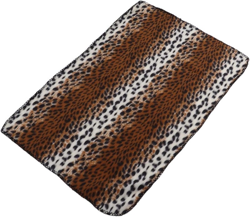 بطانية حيوانات أليفة صغيرة مطبوعة بنمر دافئة وناعمة من الفرو القطيفة قابلة للغسل بالآلة للكلاب والقطط - Image 1