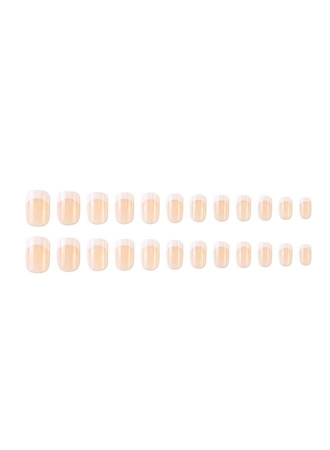 Kawyehu Kids Press on Nails Children Fake Nails Artificial Nail Tips Adhesive Full Cover Short False Fingernails for Girls Kids Nail Decoration (French C) - Image 4