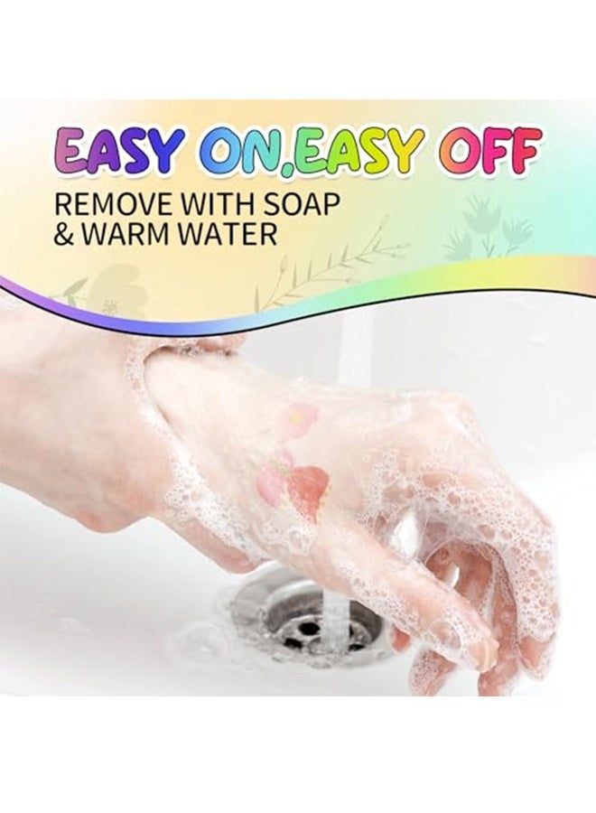 MXN 24 Pcs Temporary Tattoo Markers for Skin, Dual-ended Tattoo Pen Flexible Brush Tip Skin-safe Body Face Paint markers for Kids and Adults - Image 4