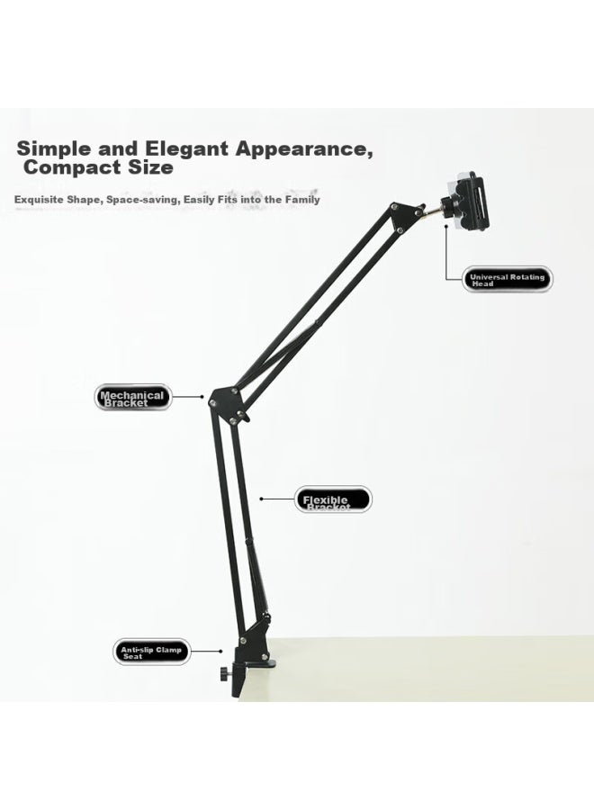 Kovol Phone Stand, Bedside Tablet Stand, Lazy Stand, Ipad Stand, Desktop Stand, Exam Stand, Dorm Stand, Tv Stand Stand, Online Class Stand, Overhead Shooting Stand, Universal With Cable Clip - Image 5