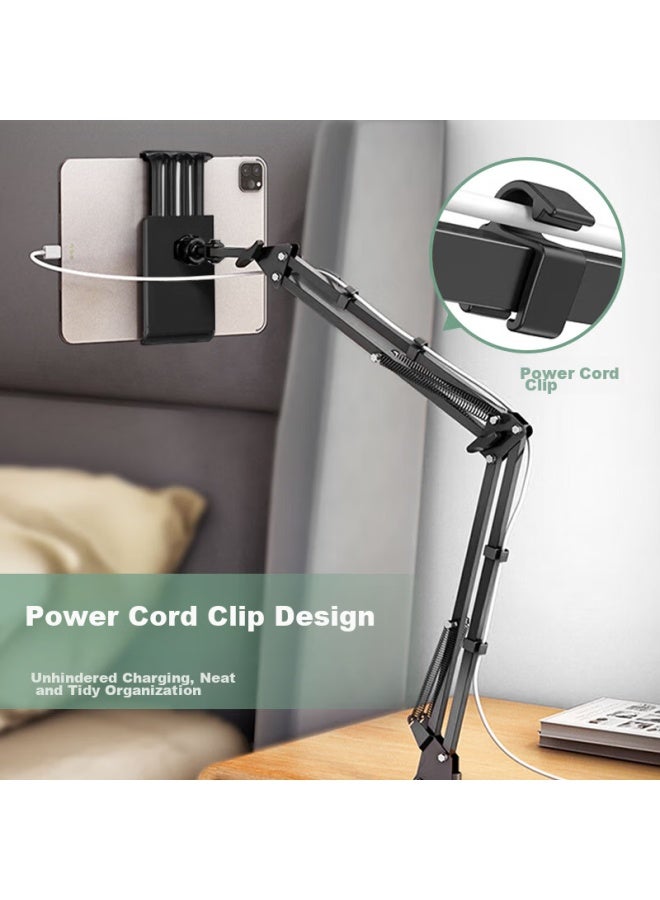 Kovol Phone Stand, Bedside Tablet Stand, Lazy Stand, Ipad Stand, Desktop Stand, Exam Stand, Dorm Stand, Tv Stand Stand, Online Class Stand, Overhead Shooting Stand, Universal With Cable Clip - Image 1