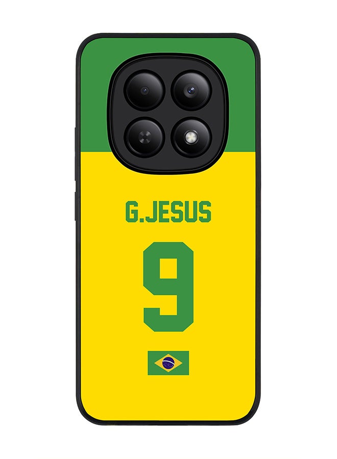 For Xiaomi Redmi Note 15 4G Case,Slim fit Camera Protection, Shockproof Thin Phone cover  - Football - Brazil,  G.Jesus