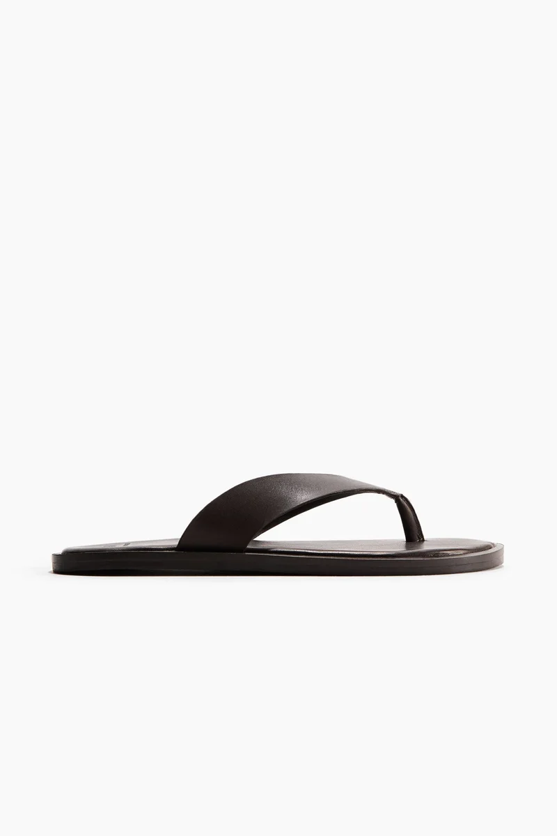 H&M Leather flip-flops