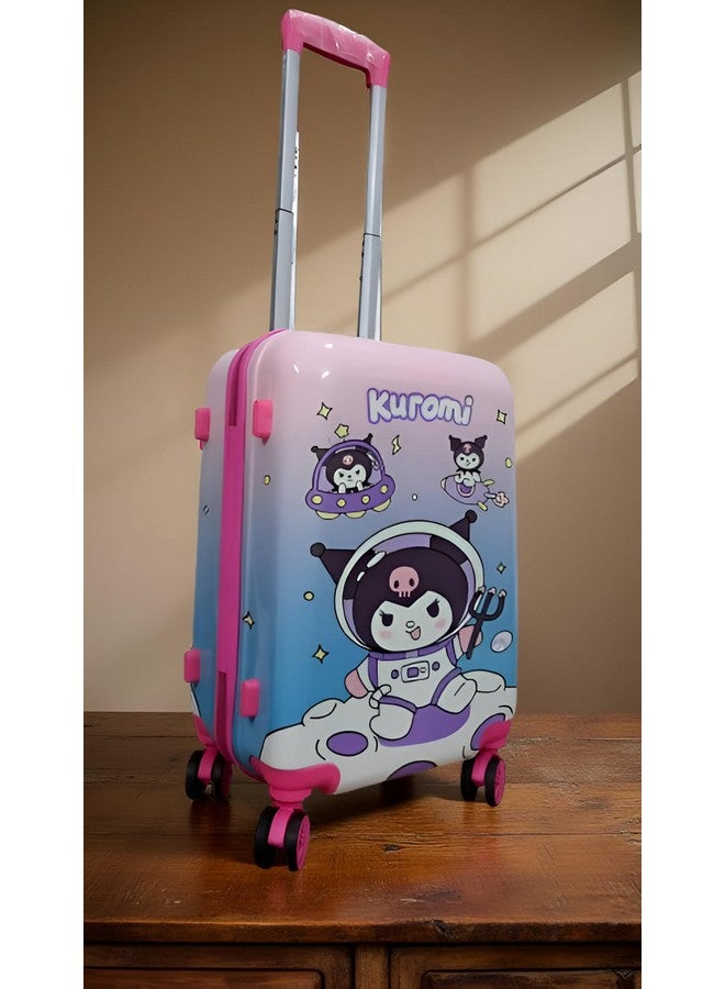 Swarn Products Kuromi Polycarbonate Extra Light Weight &Kids Hard Luggage Trolley Bag for Travelling (20 Inch) - Image 5