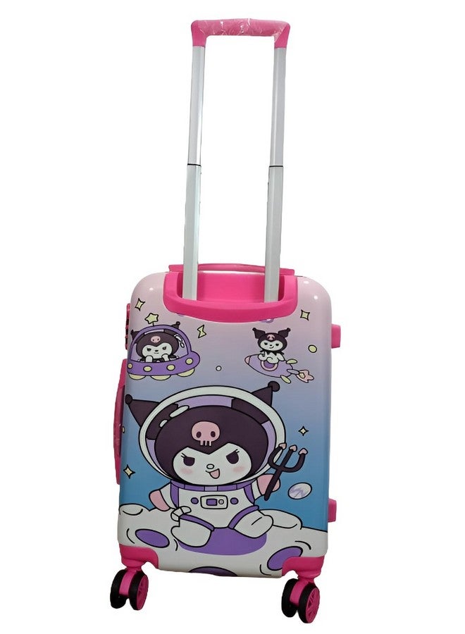 Swarn Products Kuromi Polycarbonate Extra Light Weight &Kids Hard Luggage Trolley Bag for Travelling (20 Inch) - Image 2