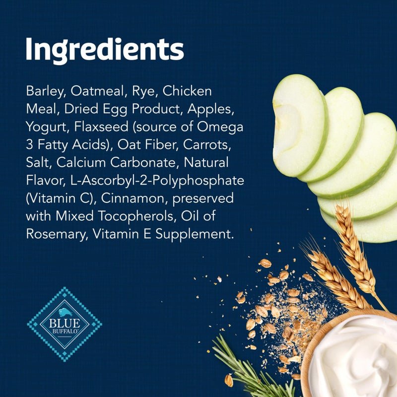 Blue Buffalo Health Bars Crunchy Dog Biscuits, Oven-Baked with Natural Ingredients, Apples & Yogurt, 16-oz Bag - Image 5