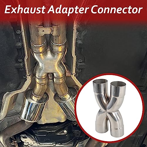 BIGREAT Exhaust Tip X Pipe 3'' Inch Inlet/Outlet Diameter, 12'' Inch Overall Length,Muffler Tip, Crossover X Pipe Polished Stainless Steel Weld On - Image 5