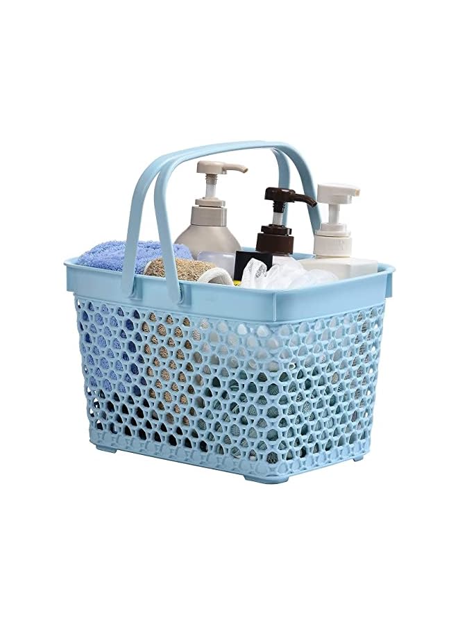 IAF سلة تخزين بلاستيكية مع مقبض لتنظيم الحمام والمطبخ والكلية والمرآب مع صندوق صابون - Image 3