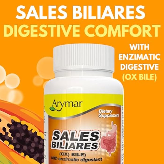 Arymar Sales Biliares Ox Bile with Digestive Enyzmes 60 Tabs - Image 2