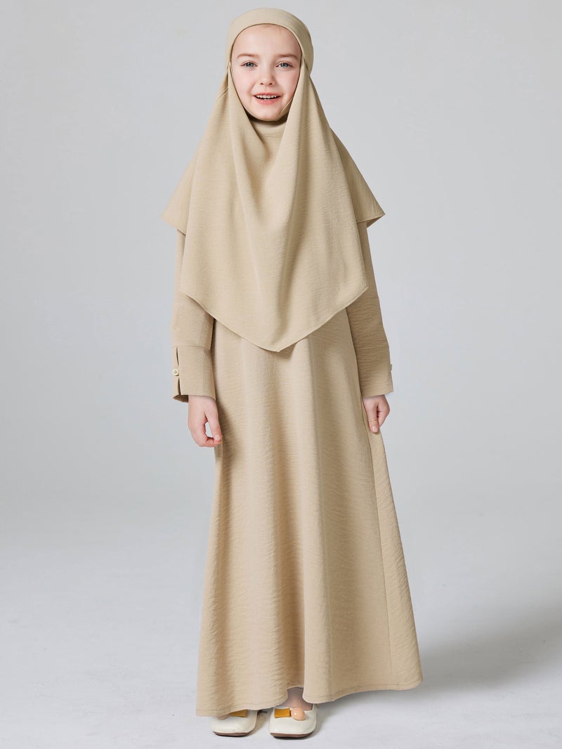 HOJUMBO MSL187 Girls' Abaya Set - Long, Long Sleeve, Ramadan - Image 4