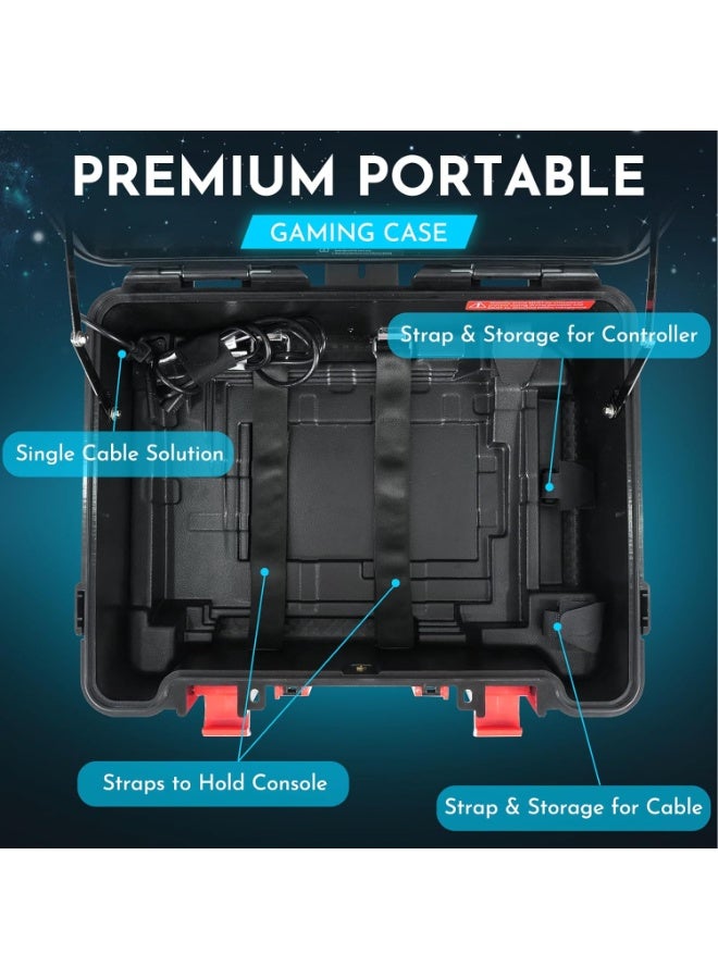 21.5 inch GAMERSBOX Portable FHD Gaming Monitor  IPS Display (max. 75Hz, FreeSync), Tough IP65 Hard Shell Case, Compatible with PS4/PS5 Xbox, HDMI Cable, Wheeled Trolley & VESA Stand  - Image 5