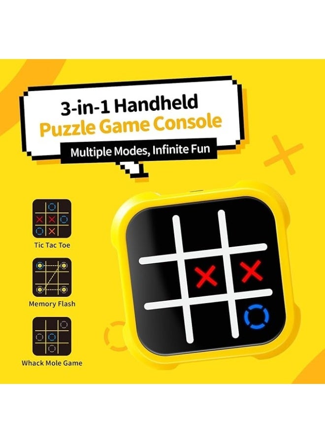 Generic Brand Electric Portable Puzzle Game Console - Tic TAC Toe Educational Game Road Trip Activities for Kids - Image 3