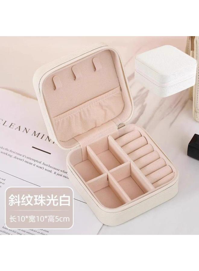 elry Storage Box Portable Travel High-end Exquisite Compact Mini Box For Earrings, Rings, Necklaces, And Other Accessories