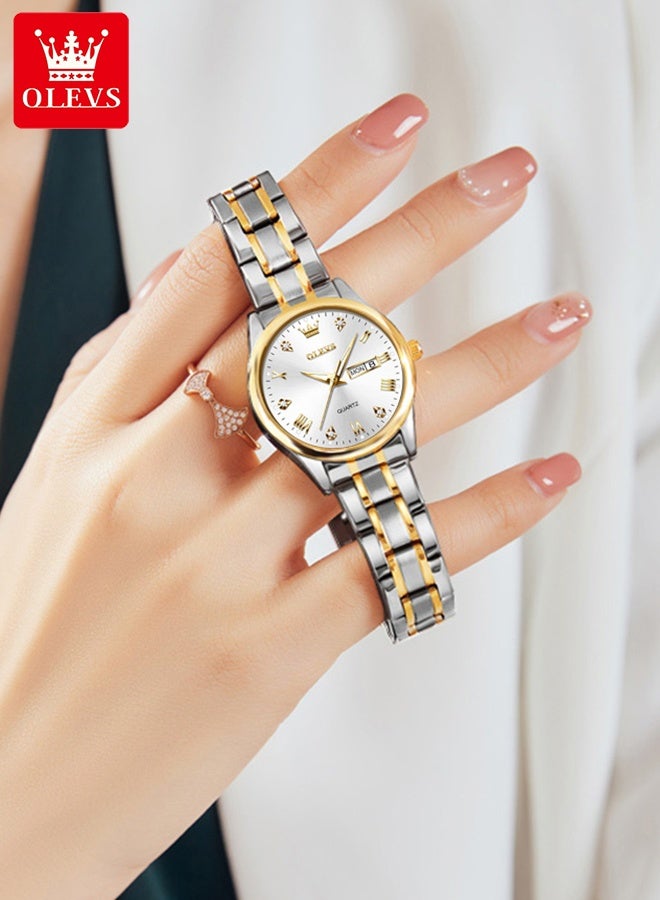 Fashion Women's Quartz Watch Stainless Steel Water Resistant Analog Large Easy-to-Read Date Business Ladies Quartz Watch - view 5