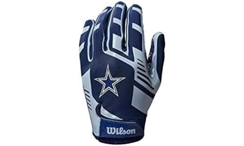 Wilson NFL Stretch Fit Football Gloves - Youth, Dallas Cowboys - Image 2
