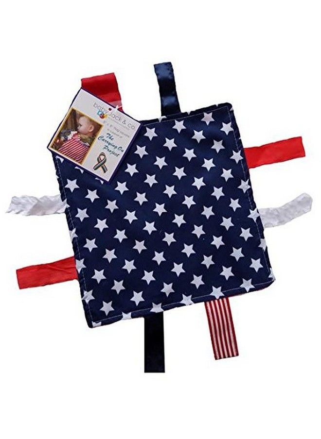 The Learning Lovey Baby Jack & Co 8X8” Flag Lovey Tag Toys For Babies Baby Crinkle Toys Crinkle Toys For Baby Soft & Safe Learn Shapes & Colors Ideal Baby Toy Bpa Free W/ Stroller Clip  - Image 2