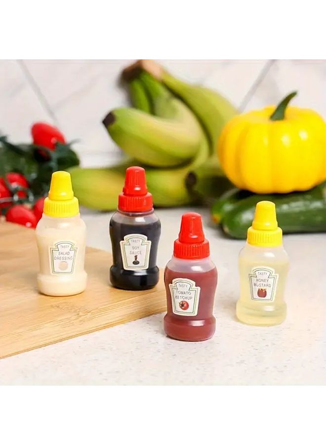 12pcs Leak Proof Squeeze Bottles For Ketchup Mayo Honey And Salad Dressing - Image 4