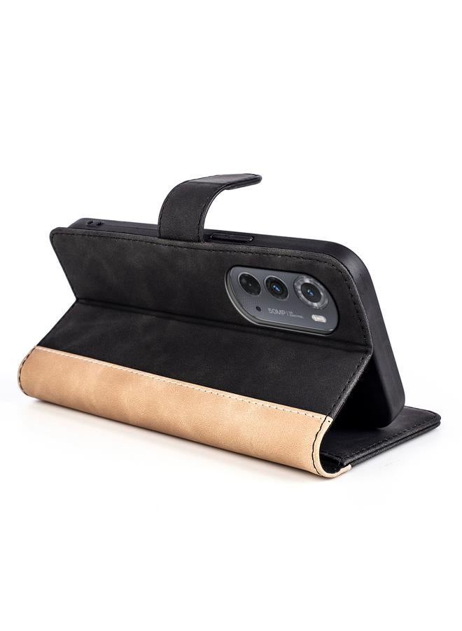 S-TOP Case For Motorola Moto Edge 2022 Stitching Horizontal Flip Leather Phone Case - Image 5