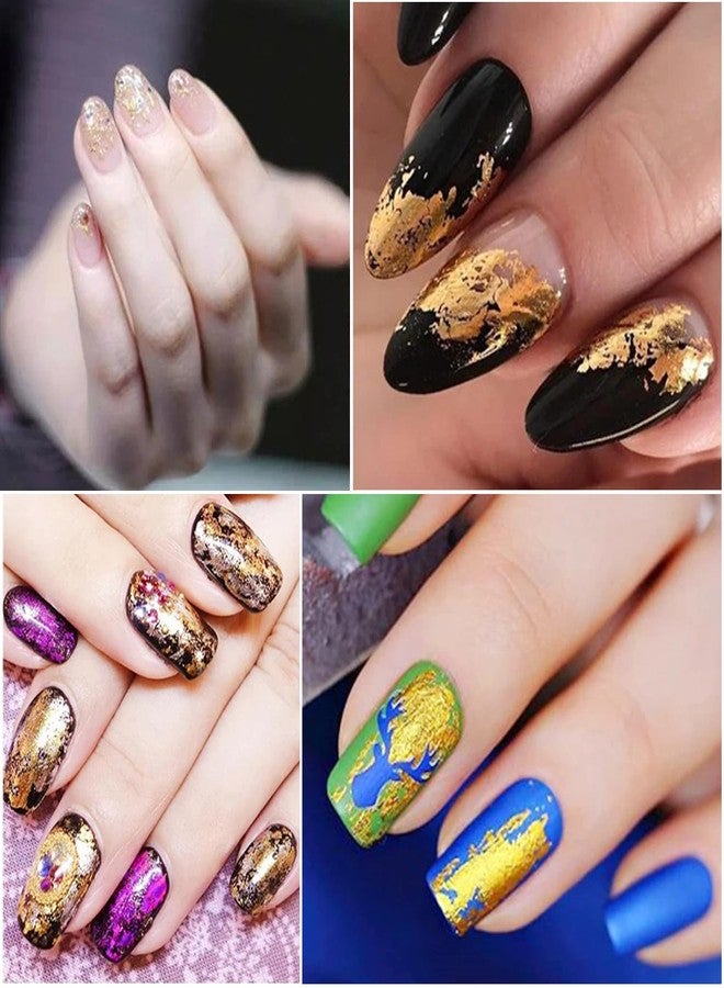SILPECWEE 20 Rolls Metallic Nail Foil Gold Nail Stickers Laser Silver Nail Decals Nail Transfer Foil Holographic Nail Art Foil Foil for Nails Manicure Design for Acrylic Nails Decoration - Image 5