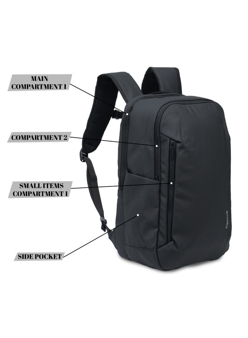 PRESIDENT Unisex Backpack durable premium water-resistant shoulder daypack for office business travel college school,( Black ) BPP3057 - Image 2