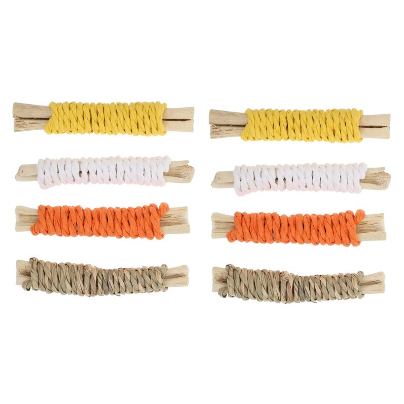 Natural Wood Chew Toys for Hamsters Guinea Pigs 2 Pack Teeth Grinding Molar Rods - Image 2