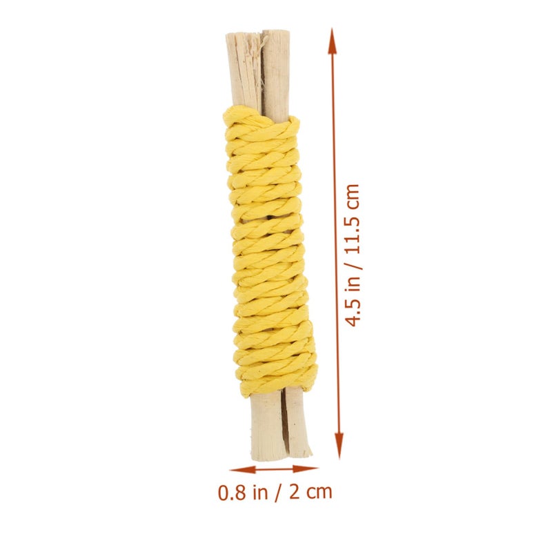 Natural Wood Chew Toys for Hamsters Guinea Pigs 2 Pack Teeth Grinding Molar Rods - Image 3