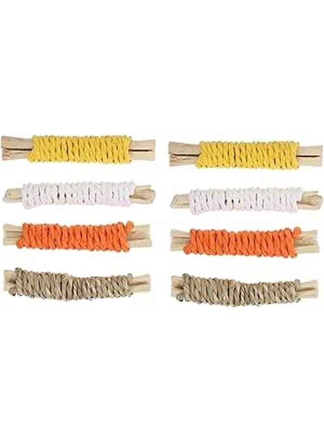 Natural Wood Chew Toys for Hamsters Guinea Pigs 2 Pack Teeth Grinding Molar Rods - Image 1
