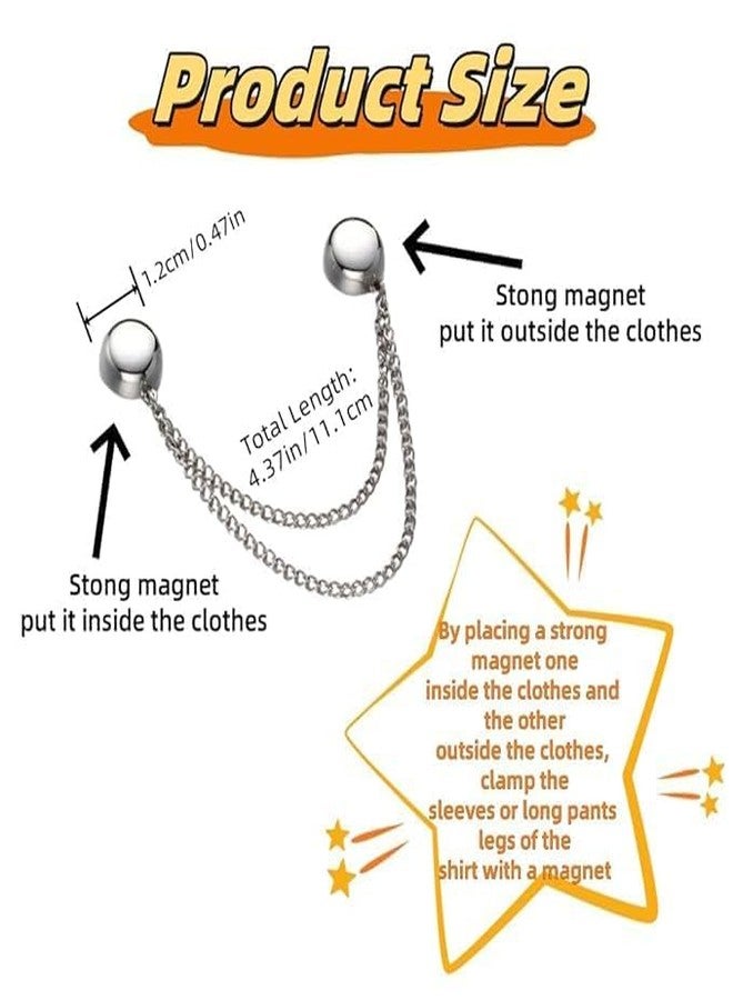 Qolixs Magnetic Clothing Clips, Strongest Magnetic Strength Buttons Clips, Multi Use Pinless Brooch Clothes Magnets Pins for Women Men - Image 3
