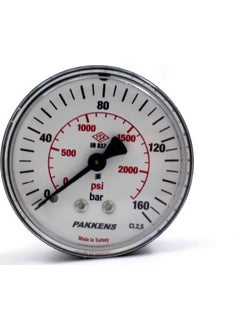 KAMPA Pakkens 0-160 Bar 63 Mm Back Mounted Dry Manometer G 1/4 Inch  - Image 1
